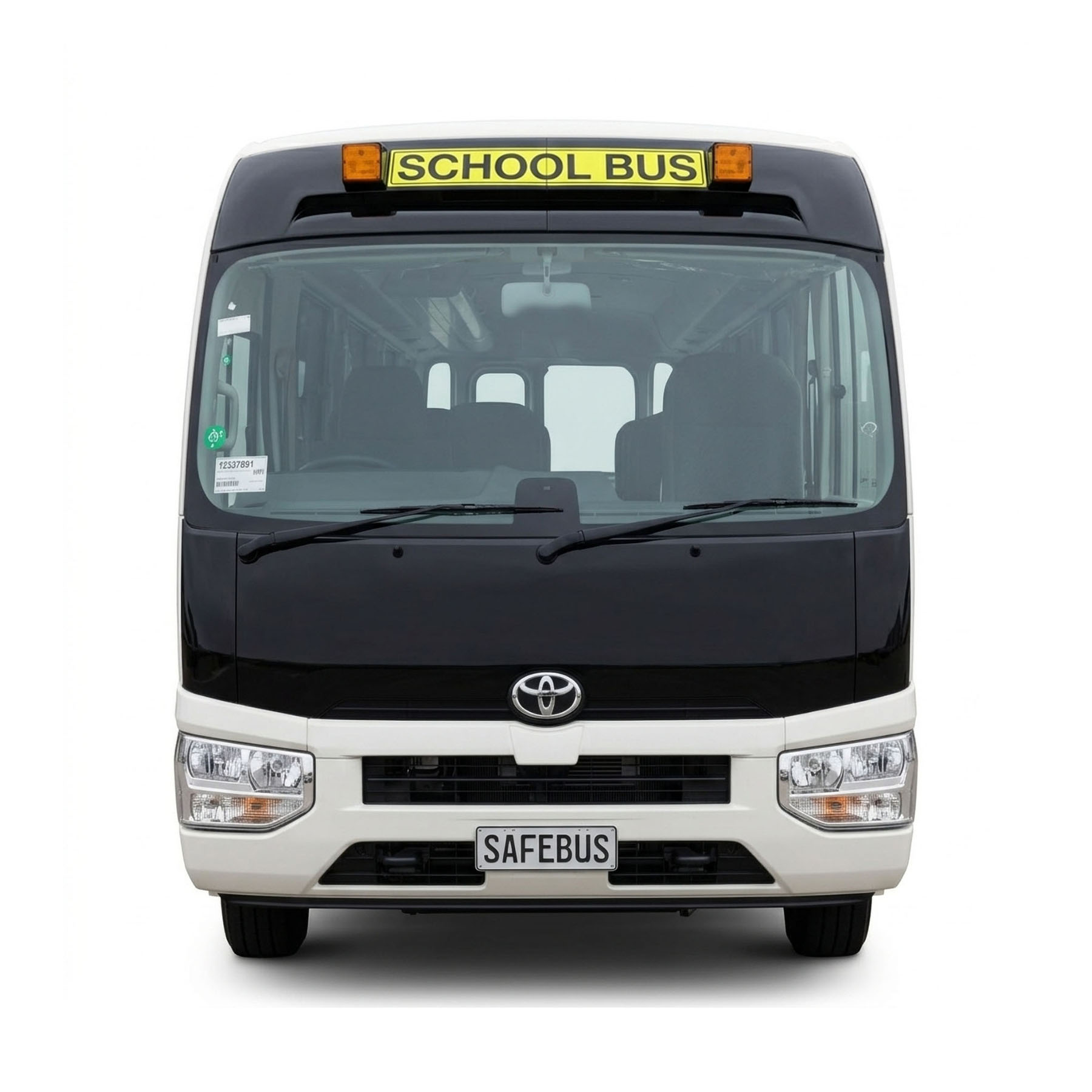 SafeBus school bus light installation SB001A on a Toyota Coaster