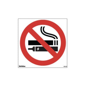 No Smoking and no Vaping decal sticker 120mm x 120mm