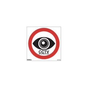 CCTV decal sticker 80mm x 80mm