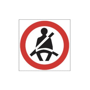 Fasten Seatbelts sticker 120mm x 120mm