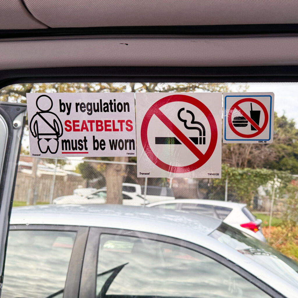 No Smoking sticker vinyl 120x120mm | Safebus