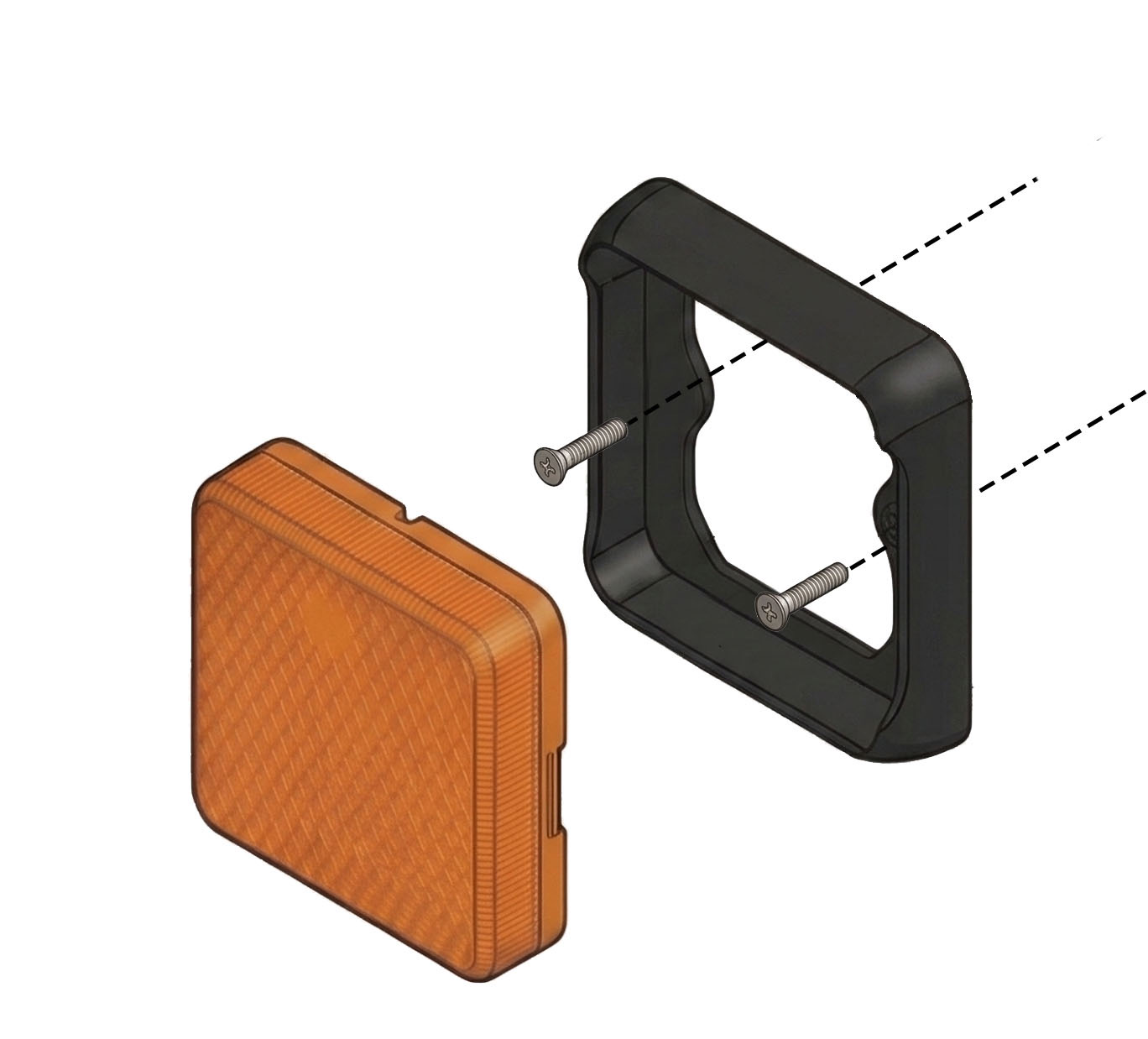 Rear Wig-Wag light exploded view