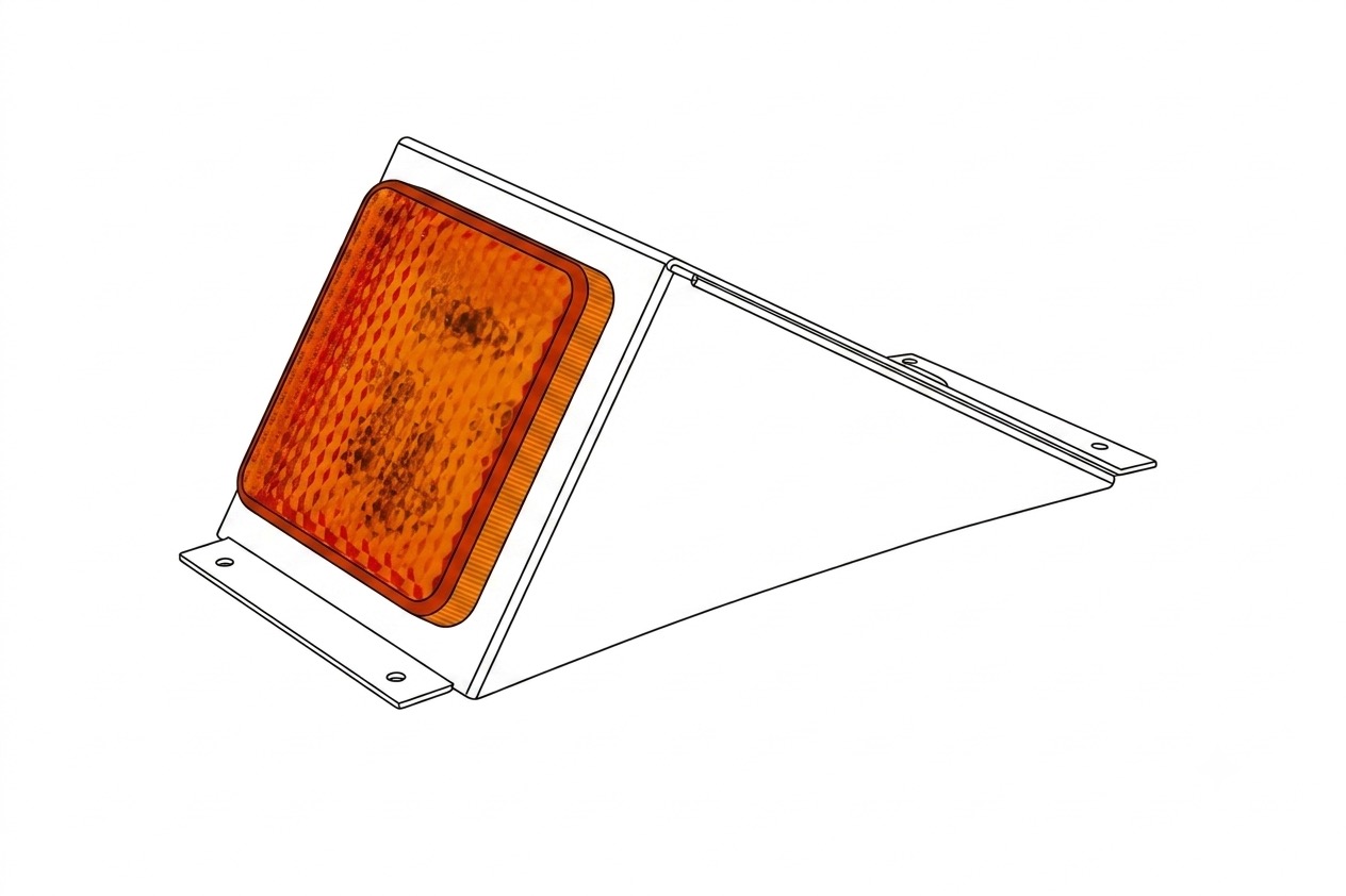 Front warning light illustration