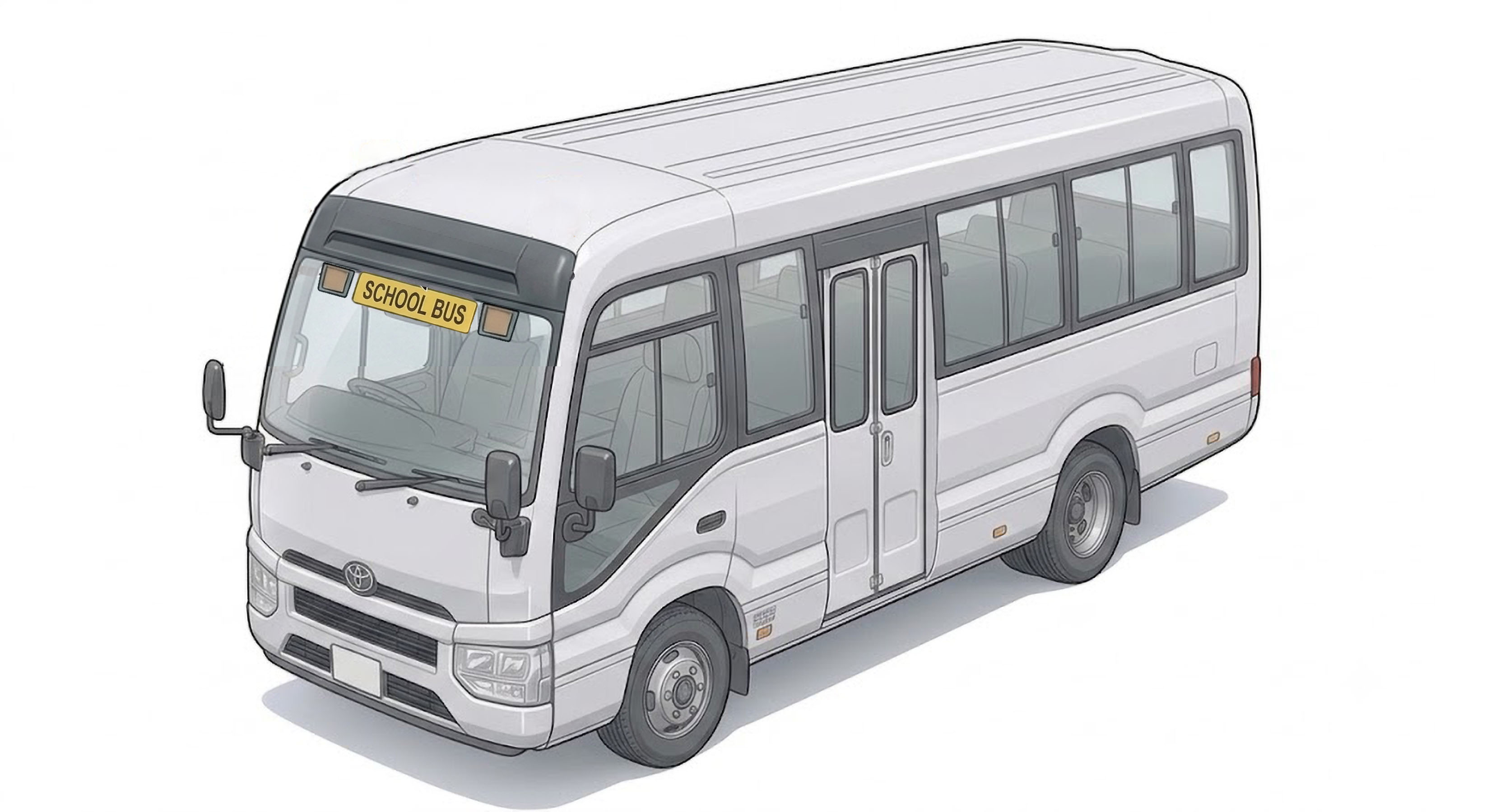 Toyota Coaster isometric