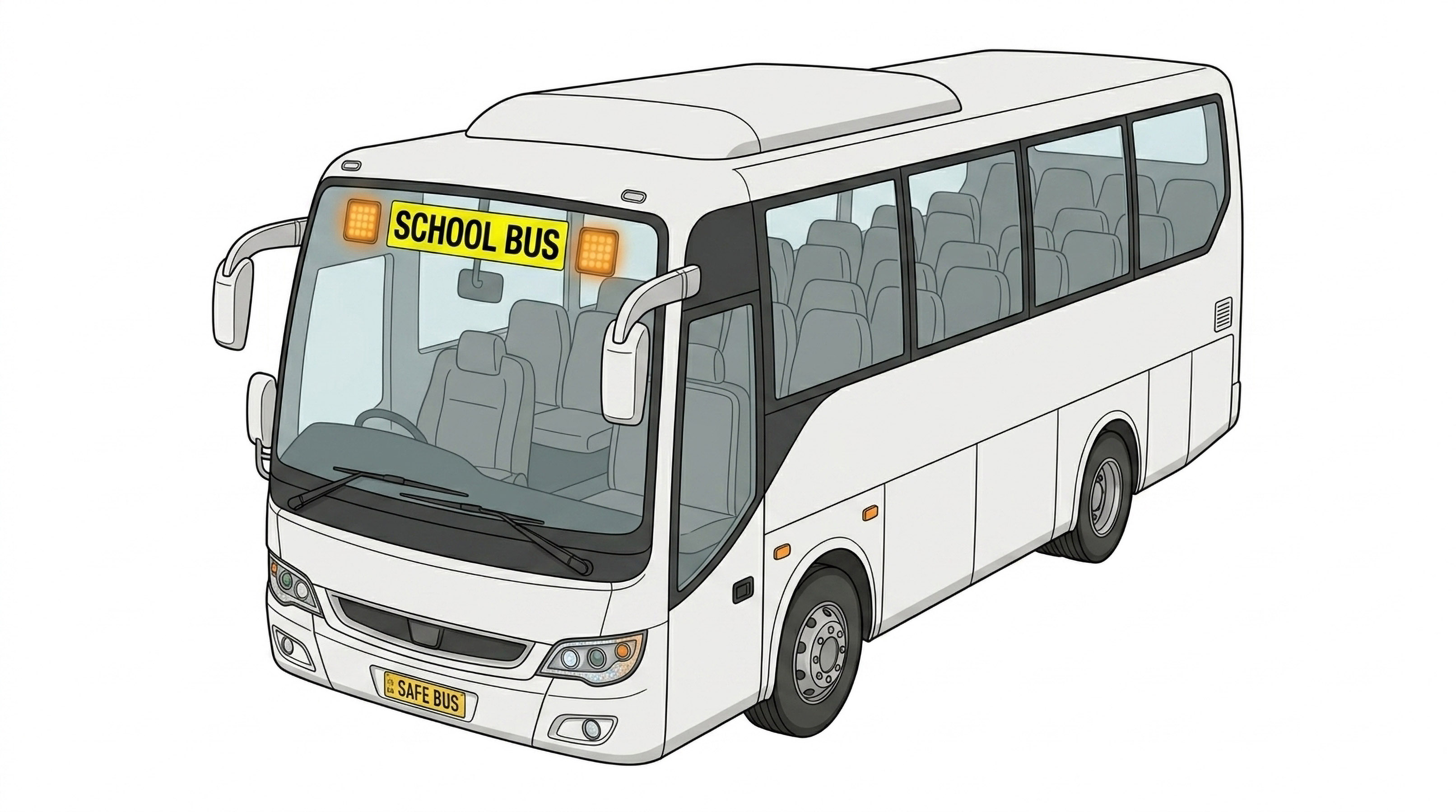 Victoria school bus light kit for coach buses (internal mount)