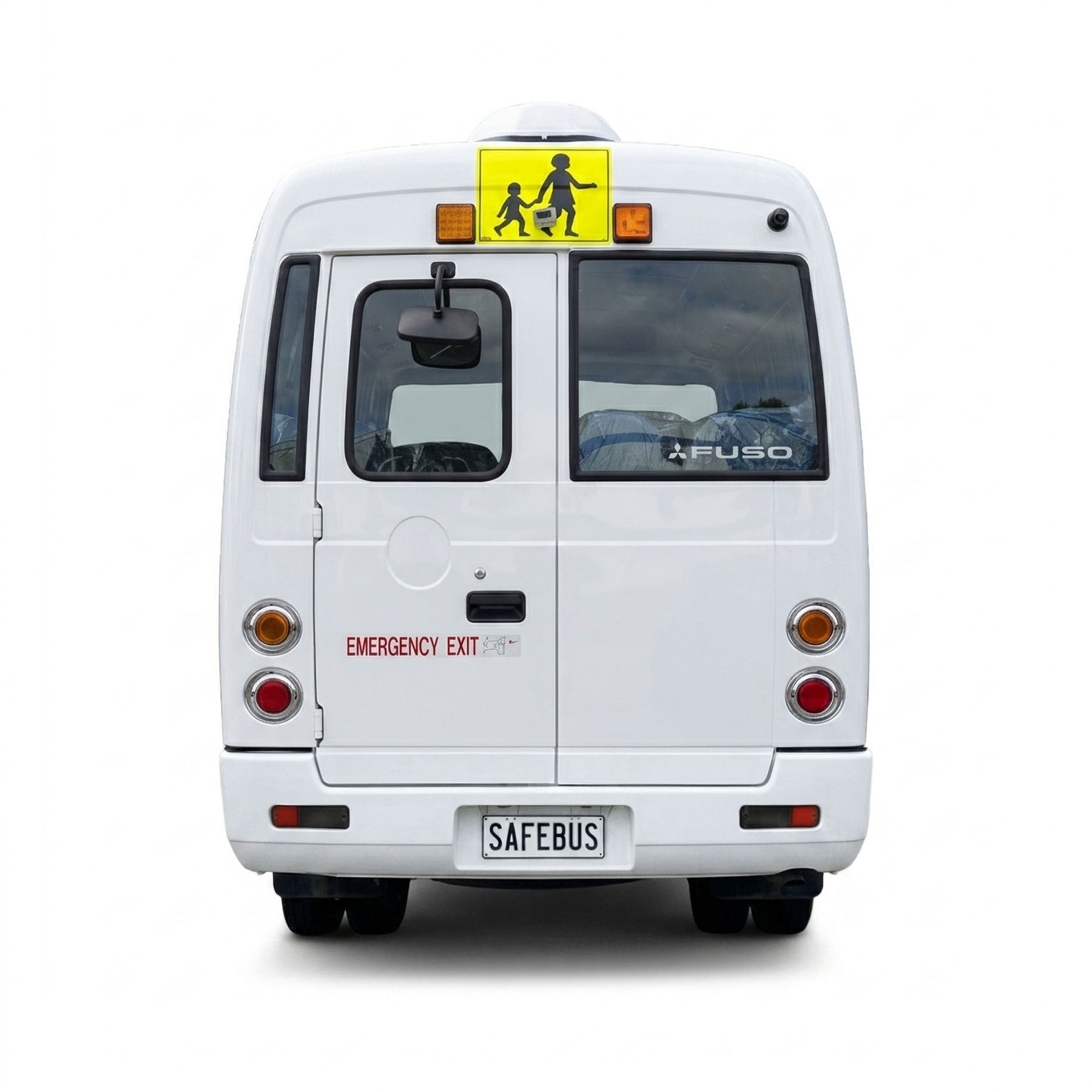 SafeBus school bus light kit installation — Mitsubishi Rosa (2019+)